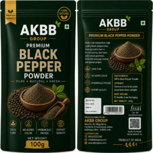 AKBB GROUP Black Pepper Kali Mirch 100g