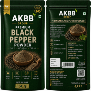 AKBB GROUP Black Pepper Kali Mirch 50g